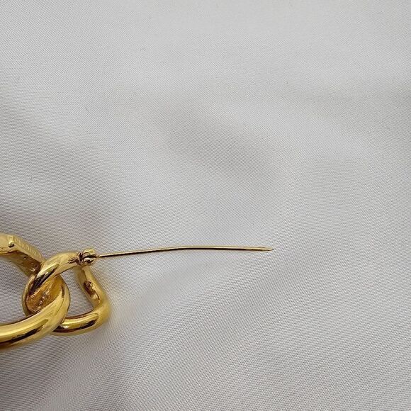 Vintage Christian Dior Chain Brooch in Gold - Picture 5 of 7